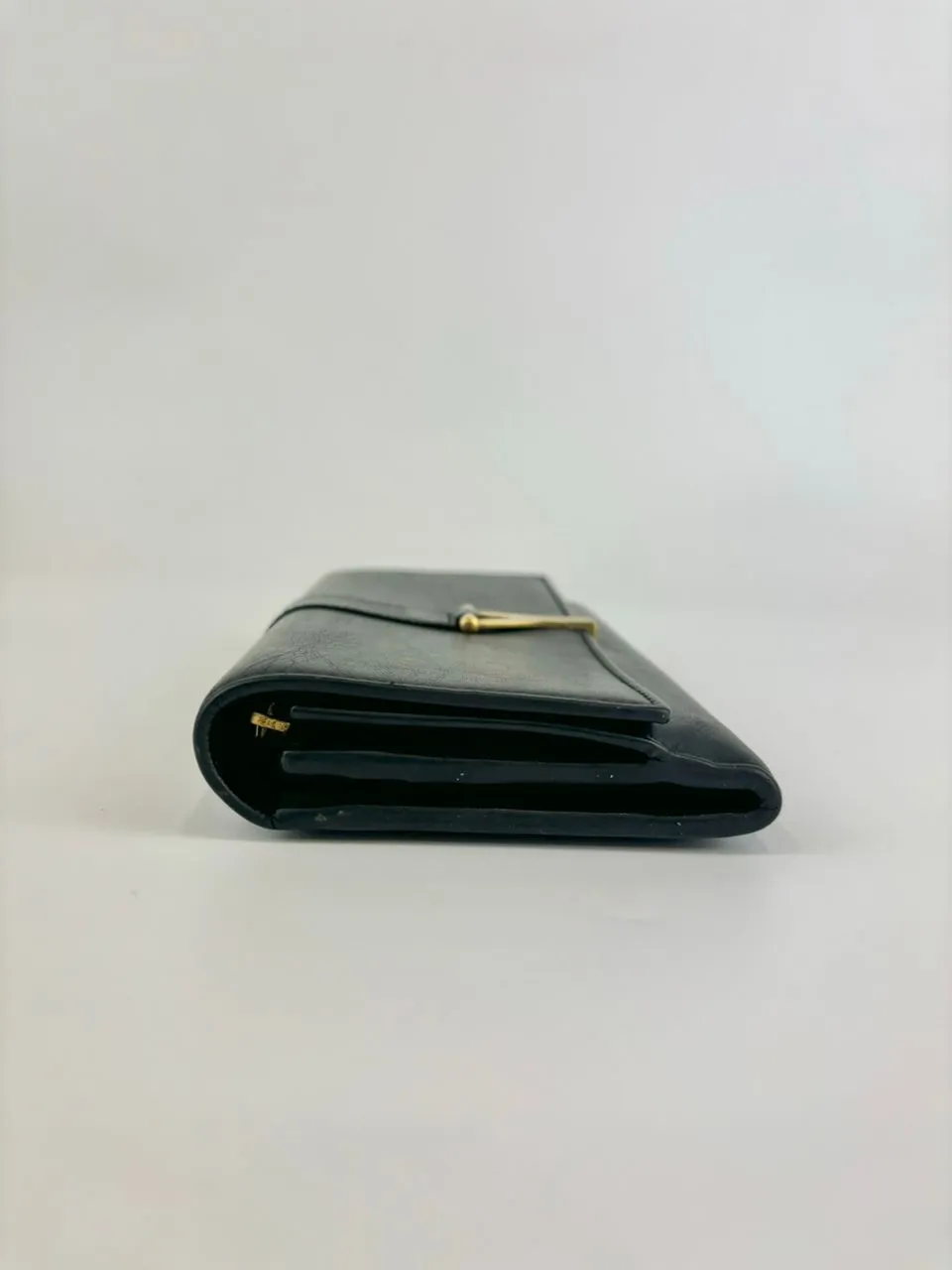 Black Leather Chyc Continental Wallet