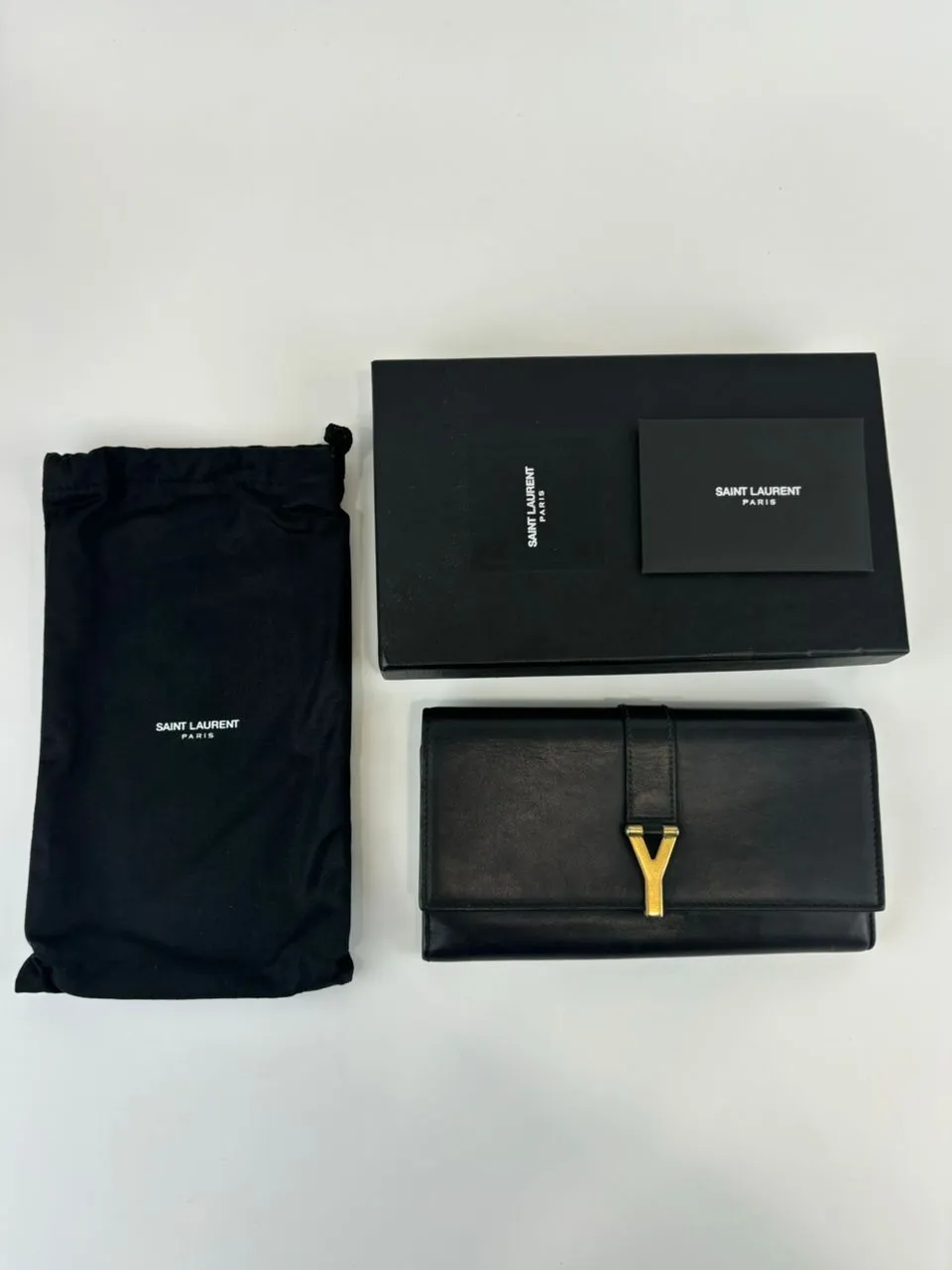 Black Leather Chyc Continental Wallet