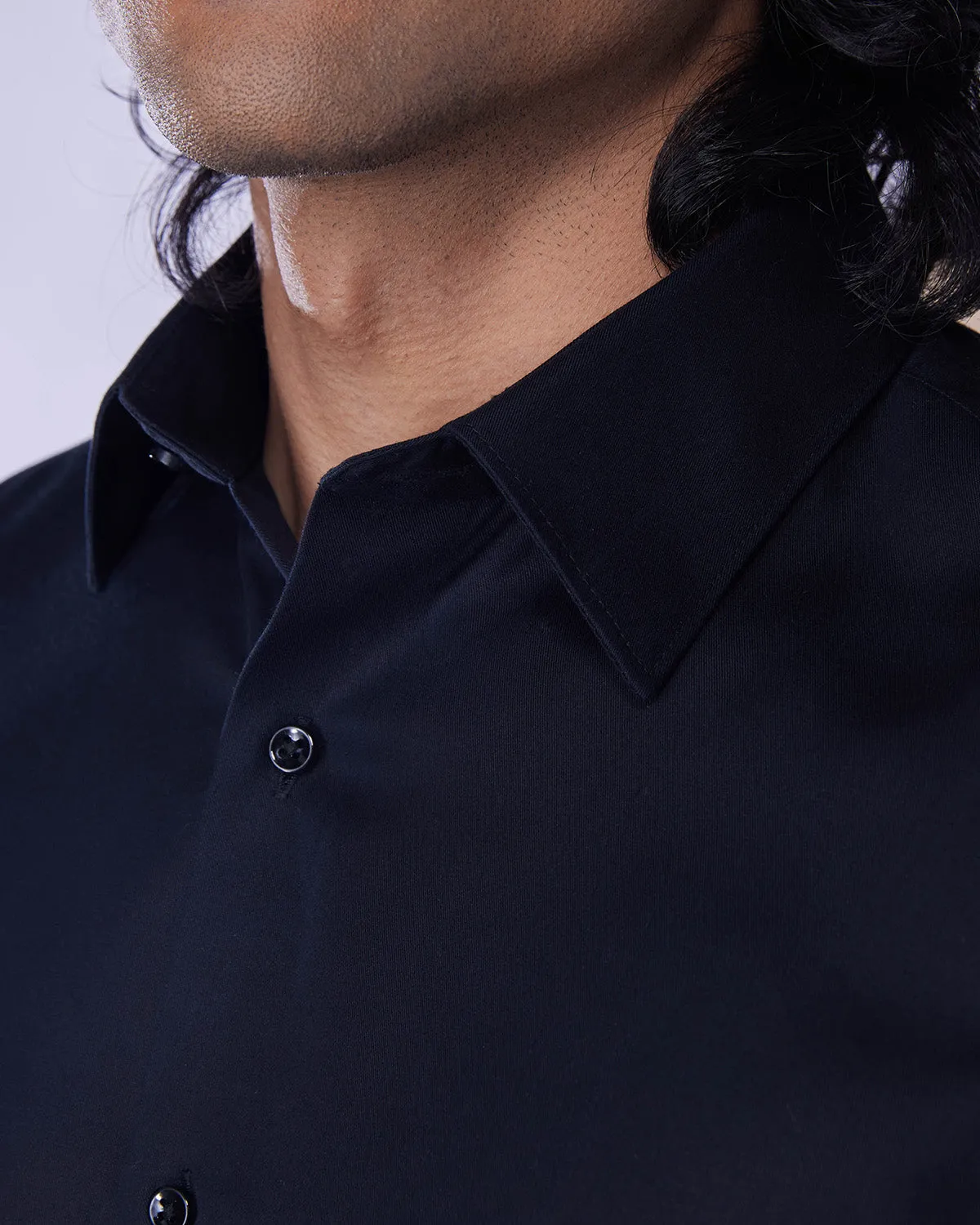 Black Twill Party Shirt