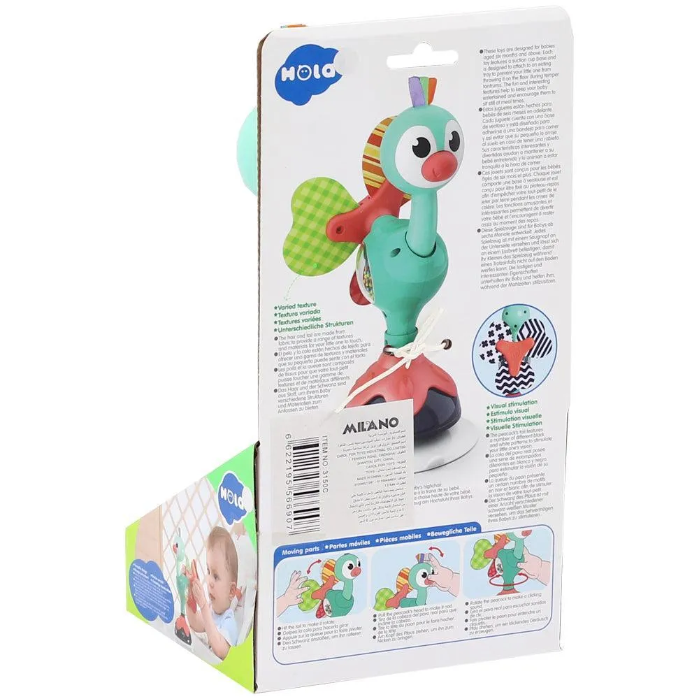 Bo Jungle B-Suction High Chair Toy | cute peacock