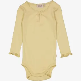 Body Rib Lace LS - yellow dream