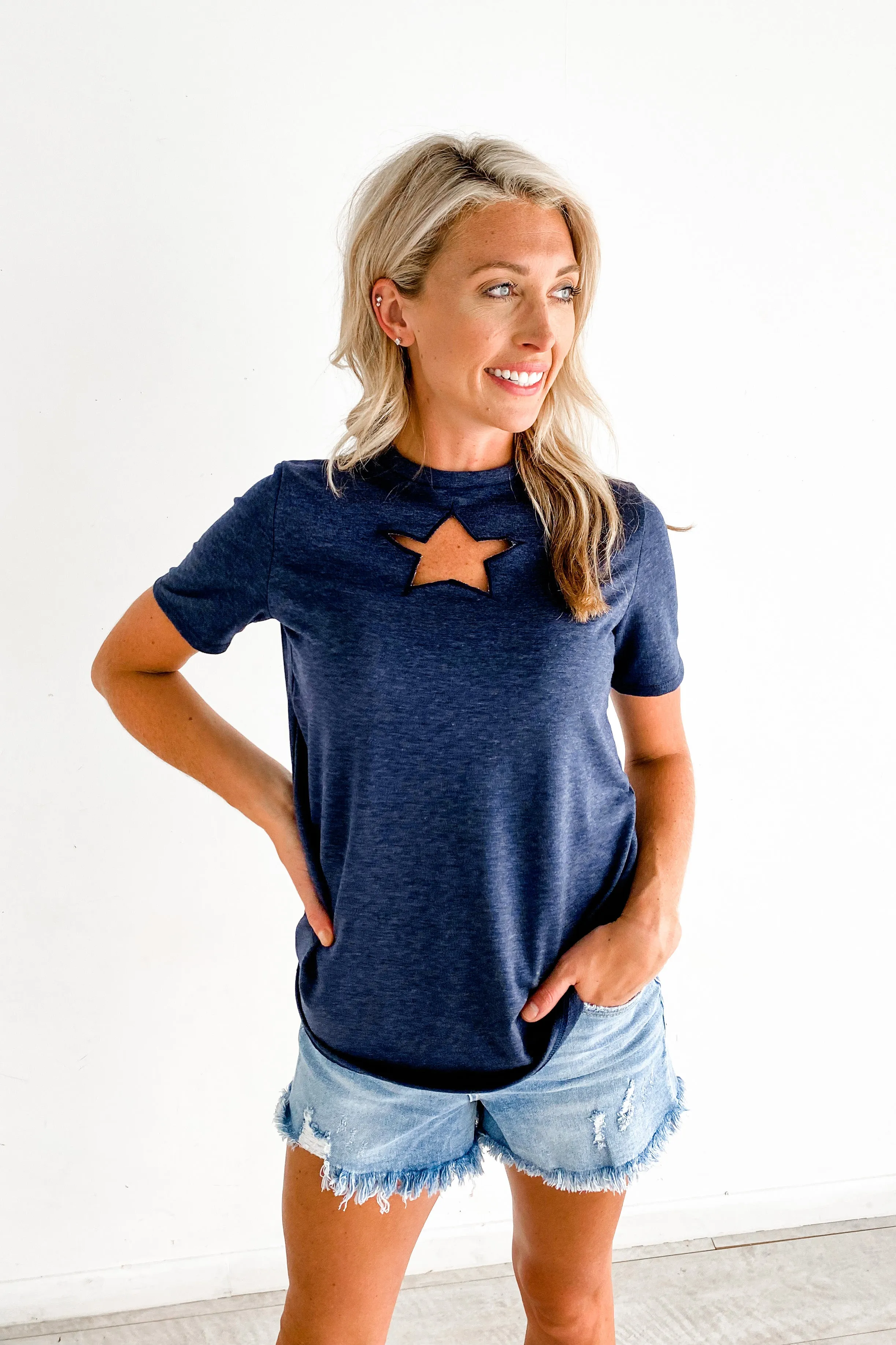 Born to Shine Cut Out Top | FINAL SALE