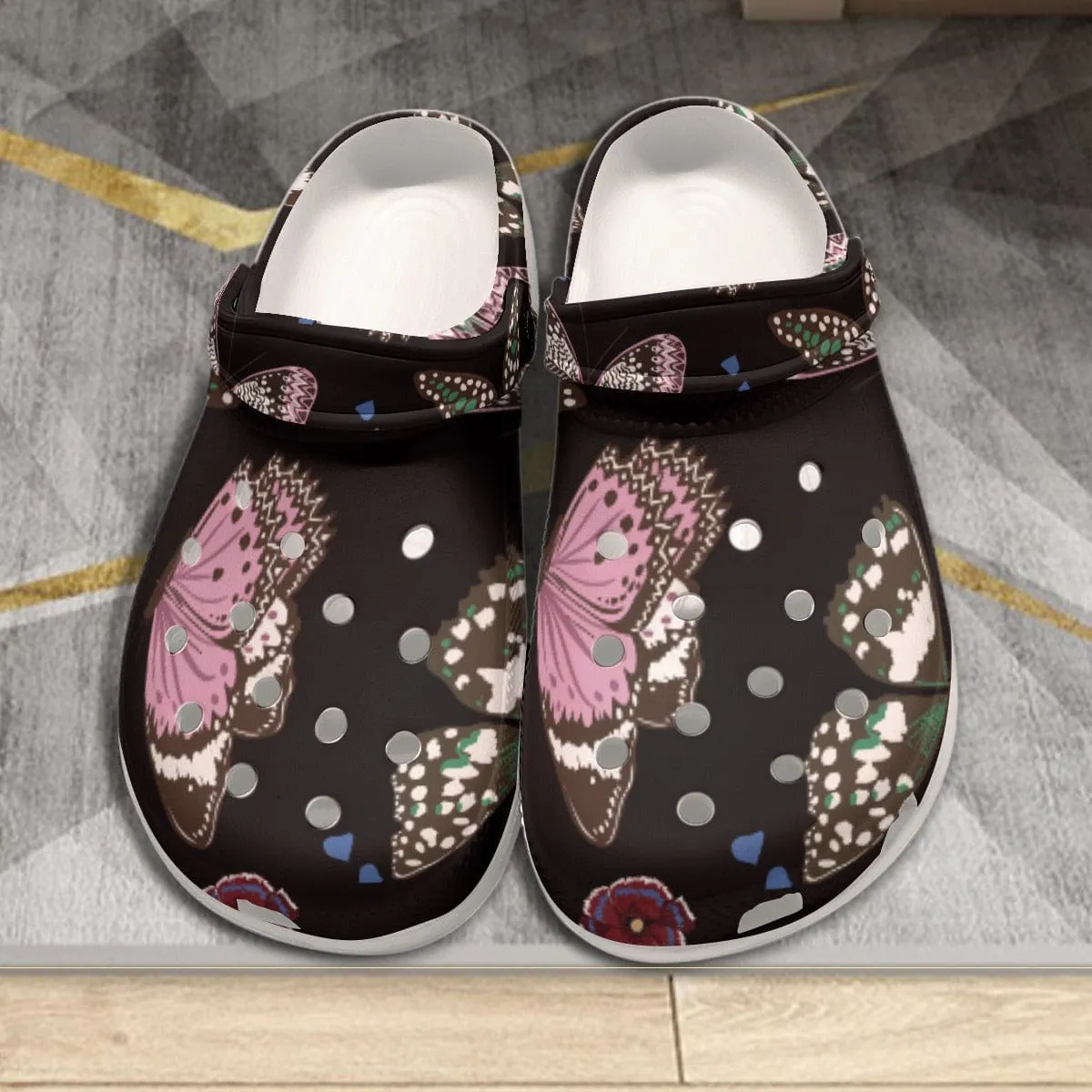 Botanical Butterfly - Print Women's Classic Clogs