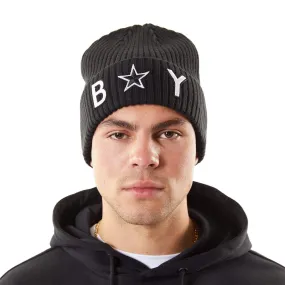 BOY ORB BEANIE HAT - BLACK