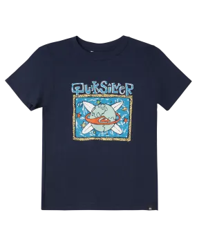 Boys 2-7 Surf The Earth Kt0 T-Shirt - Navy Blazer