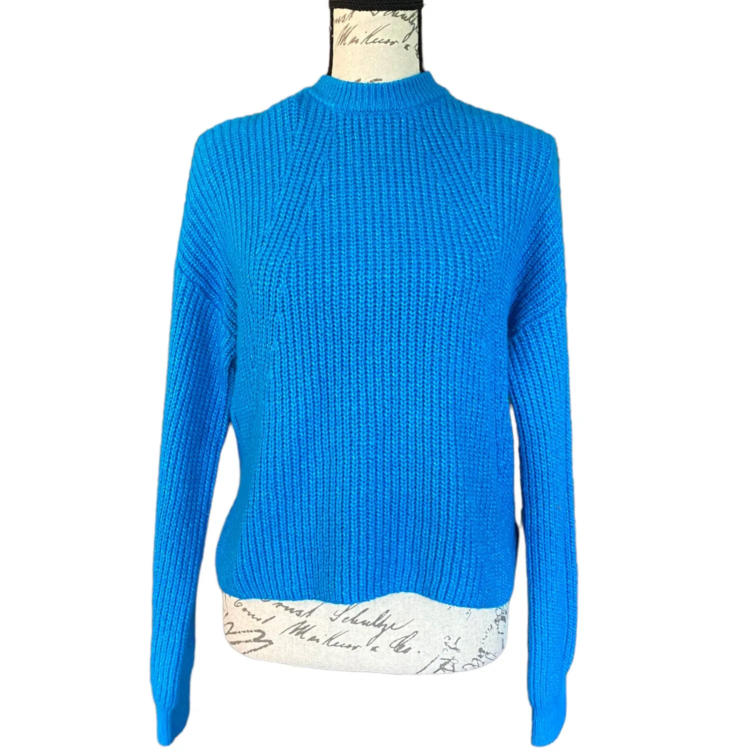 BP Blue Cotton Blend Knit Long Sleeve Sweater Size XS