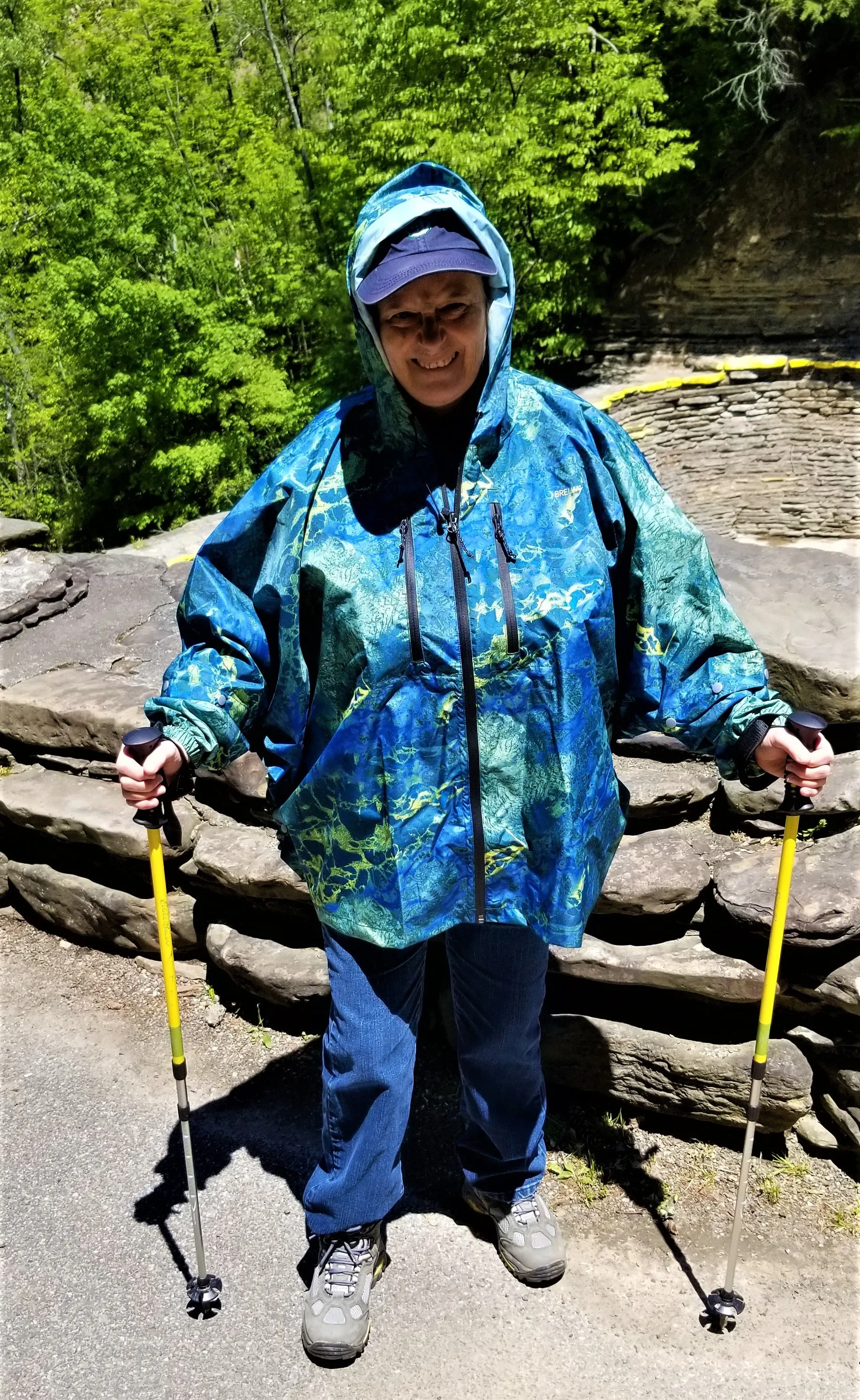 Brella 2015 Blue Yellow Unisex Rain Jacket