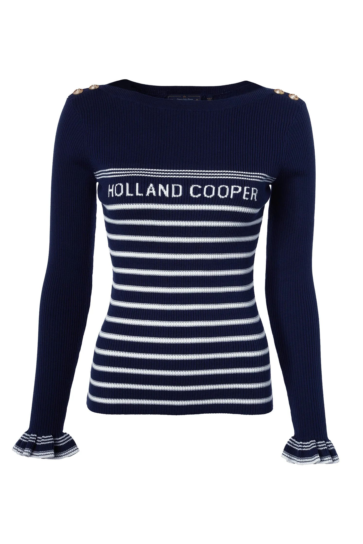 Bretton Boat Neck Knit (Ink Navy)