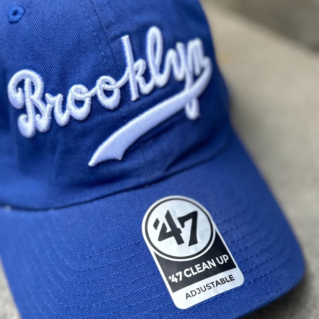 Brooklyn Dodgers MLB Cooperstown 1944 Script Clean Up Cap