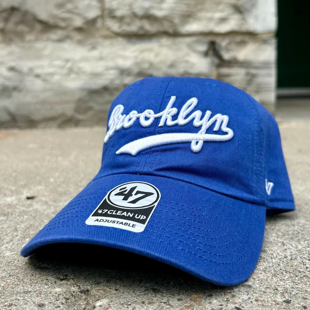 Brooklyn Dodgers MLB Cooperstown 1944 Script Clean Up Cap