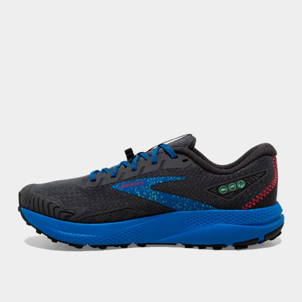 Brooks Mens Divide 4 Trail Running Black/blue _ 181100 _ Black