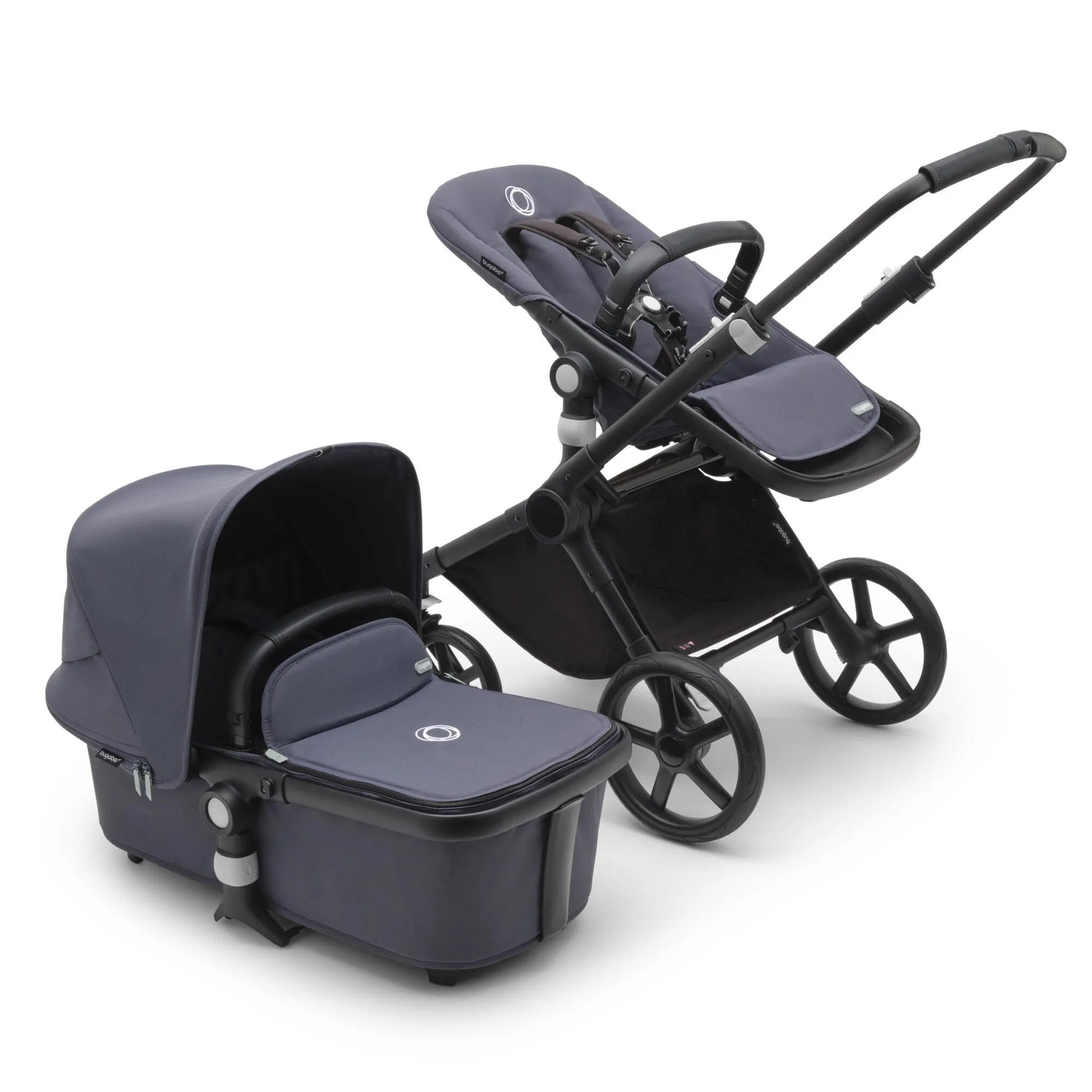 Bugaboo Fox Cub Essential Bundle - Black/Stormy Blue/Stormy Blue