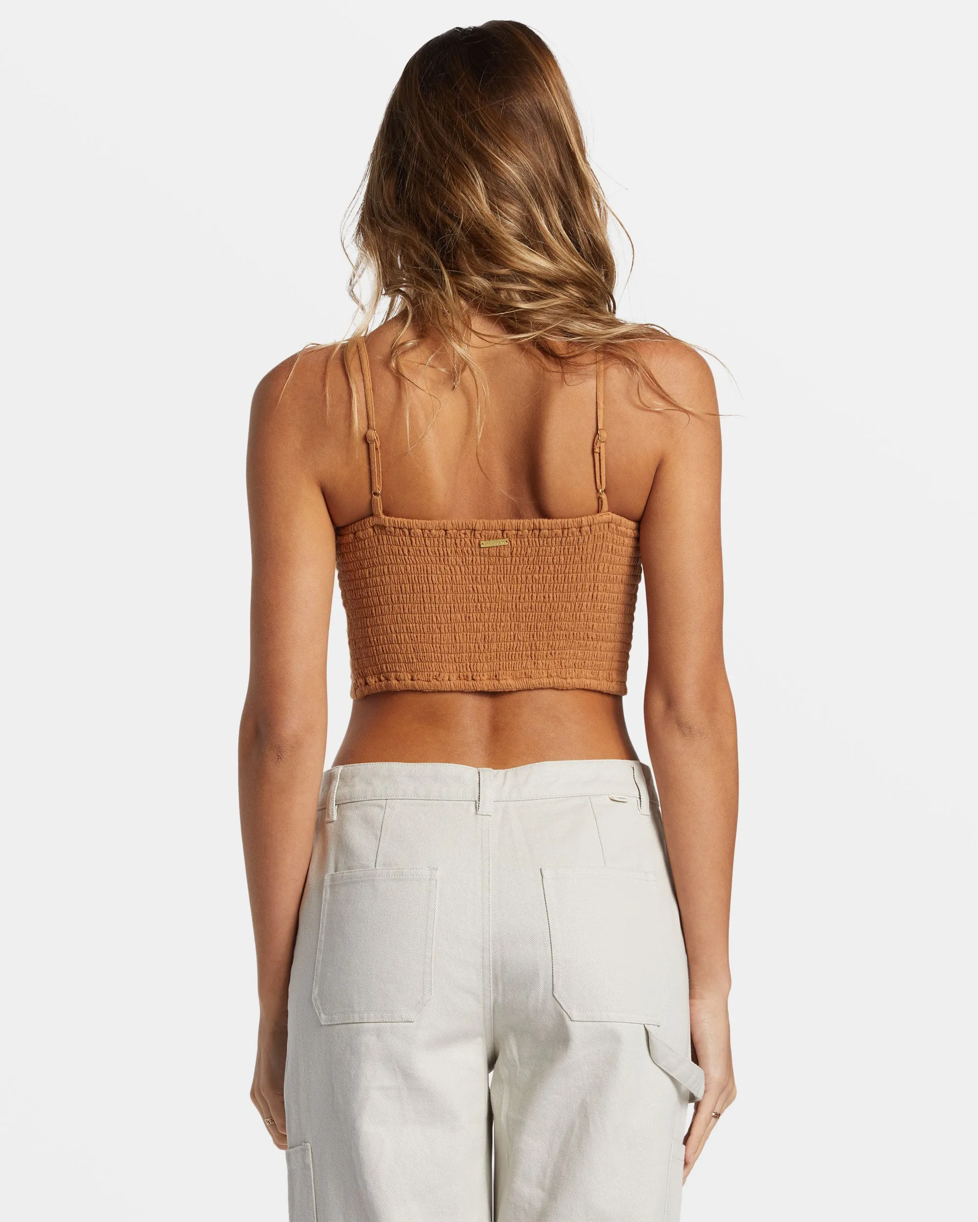 By The Sea Crop Top - Sandalwood