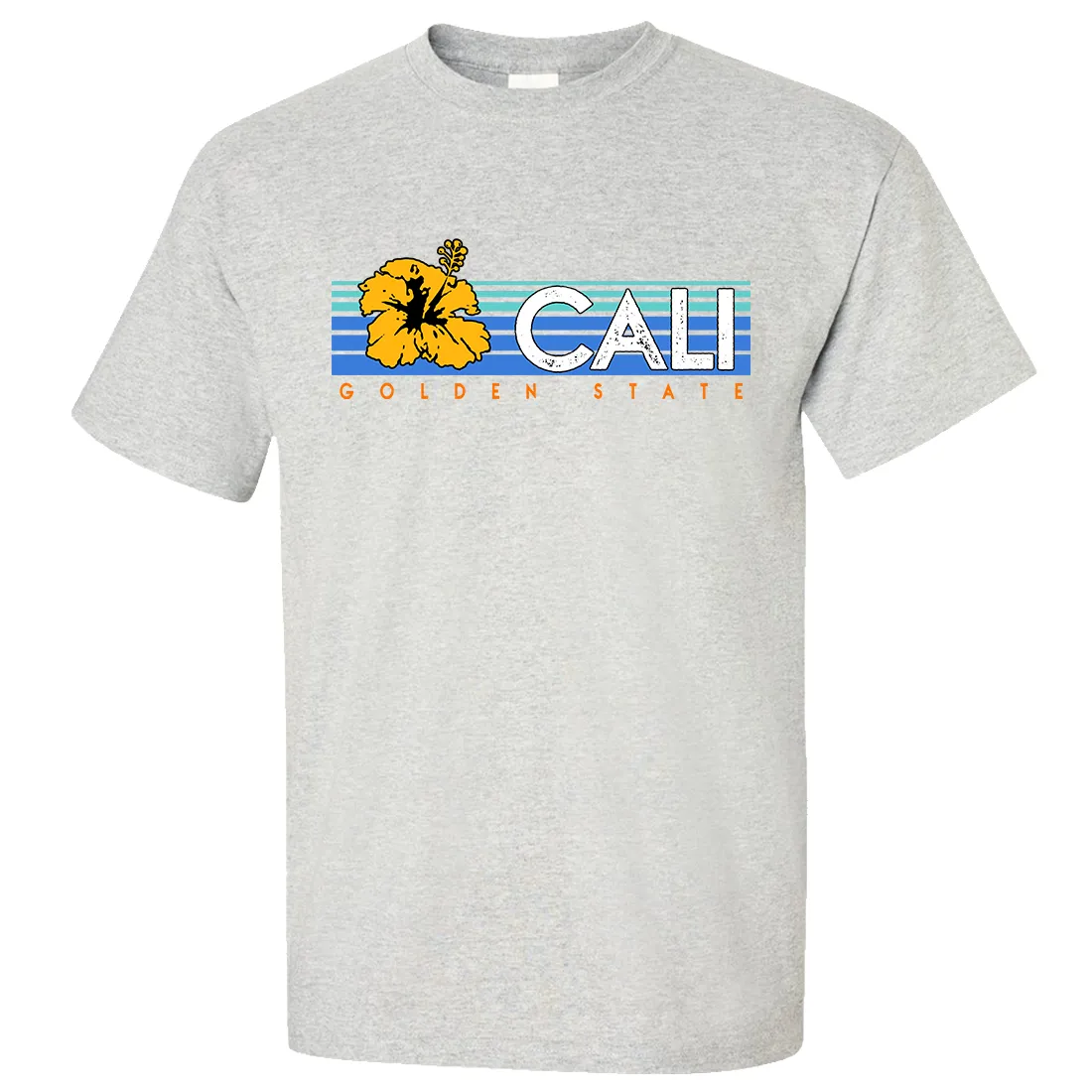 Cali Golden State Hibiscus Asst Colors T-shirt/tee