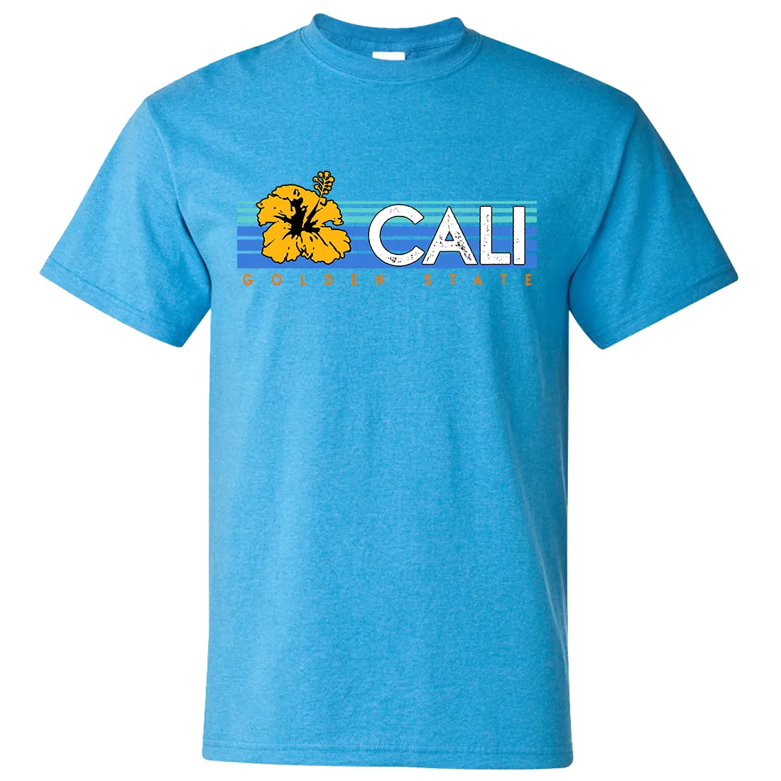 Cali Golden State Hibiscus Asst Colors T-shirt/tee