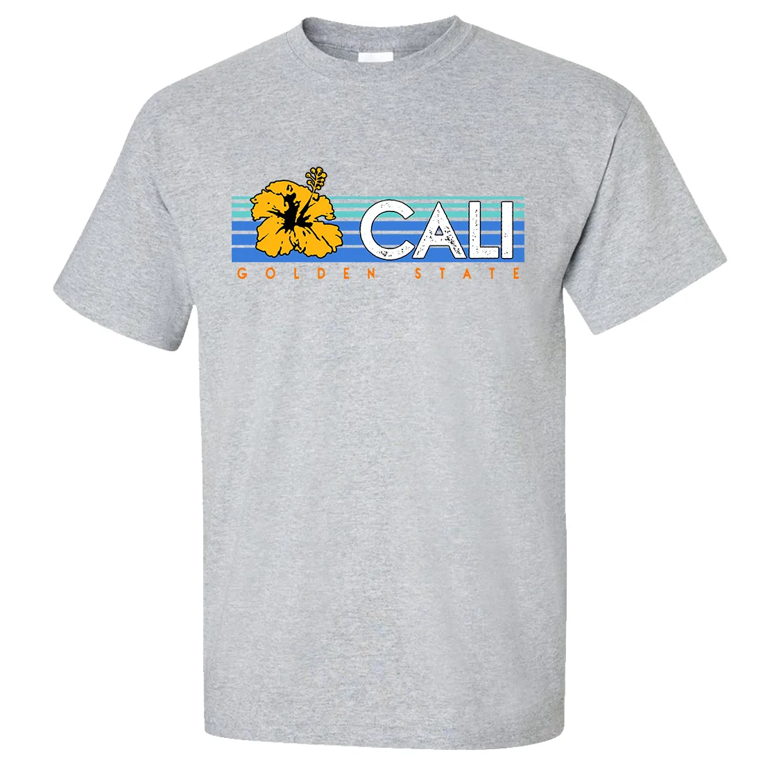 Cali Golden State Hibiscus Asst Colors T-shirt/tee