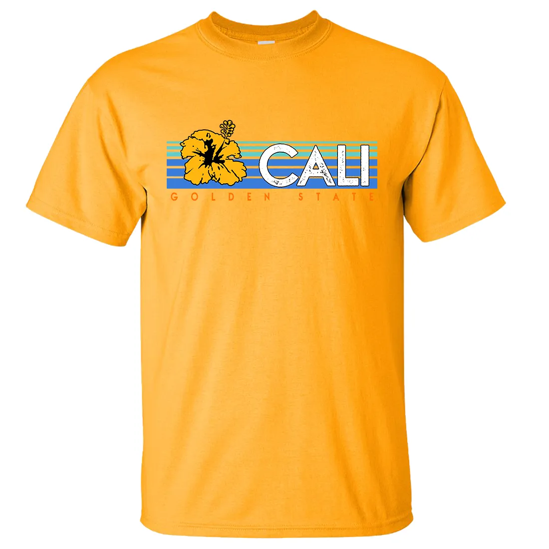 Cali Golden State Hibiscus Asst Colors T-shirt/tee