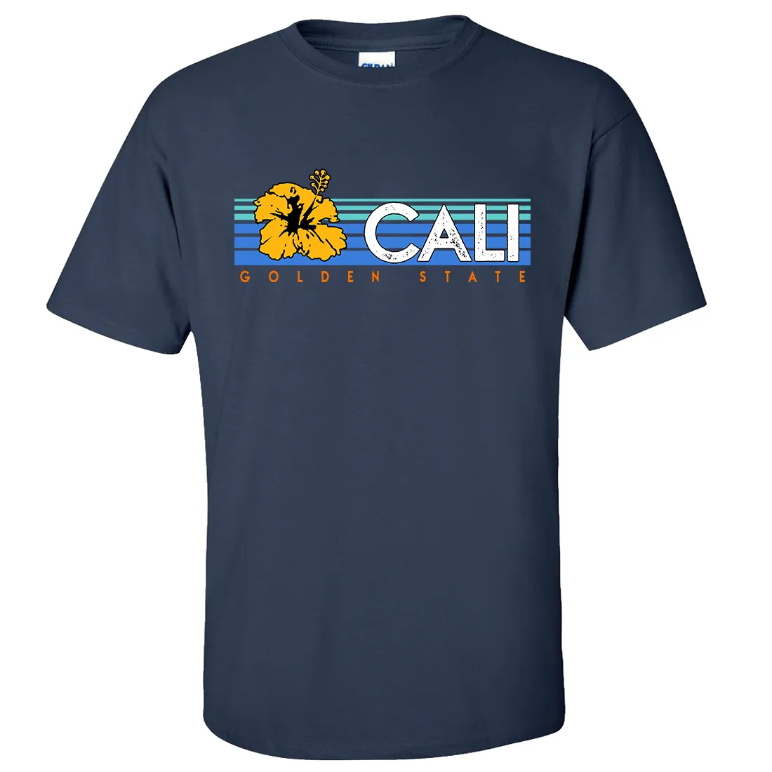 Cali Golden State Hibiscus Asst Colors T-shirt/tee