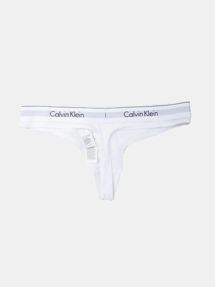 Calvin Klein Modern Cotton Thong - White