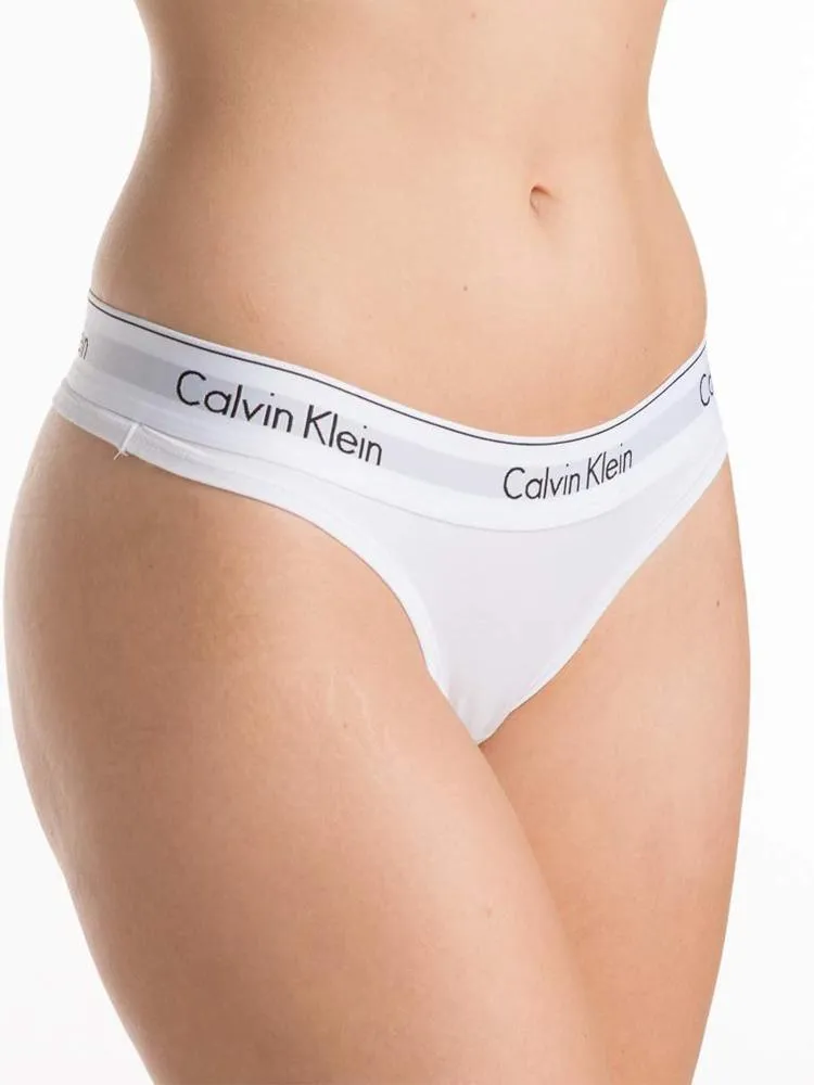 Calvin Klein Modern Cotton Thong - White