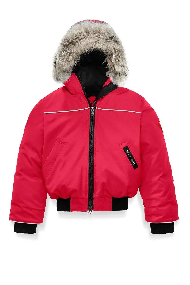 Canada Goose Youth/Kids Down Bomber Grizzly Kids - Red