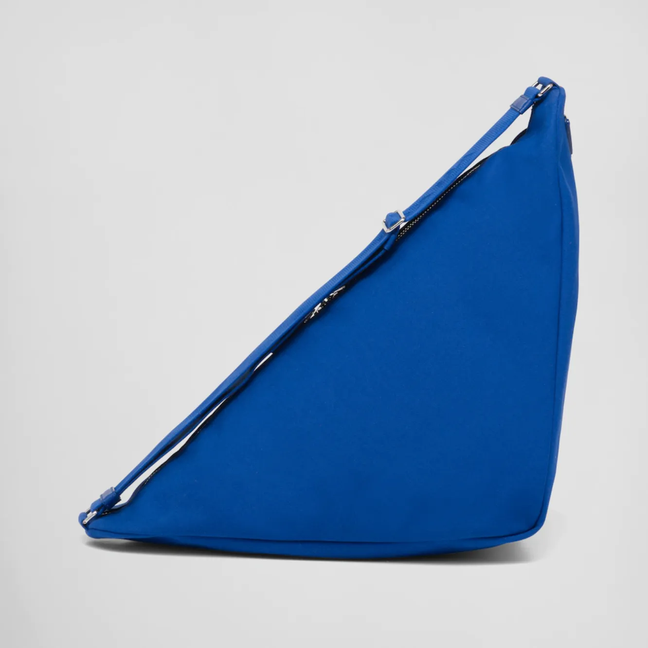 CANVAS TRIANGLE SHOULDER BAG LARGE - COBALT BLUE