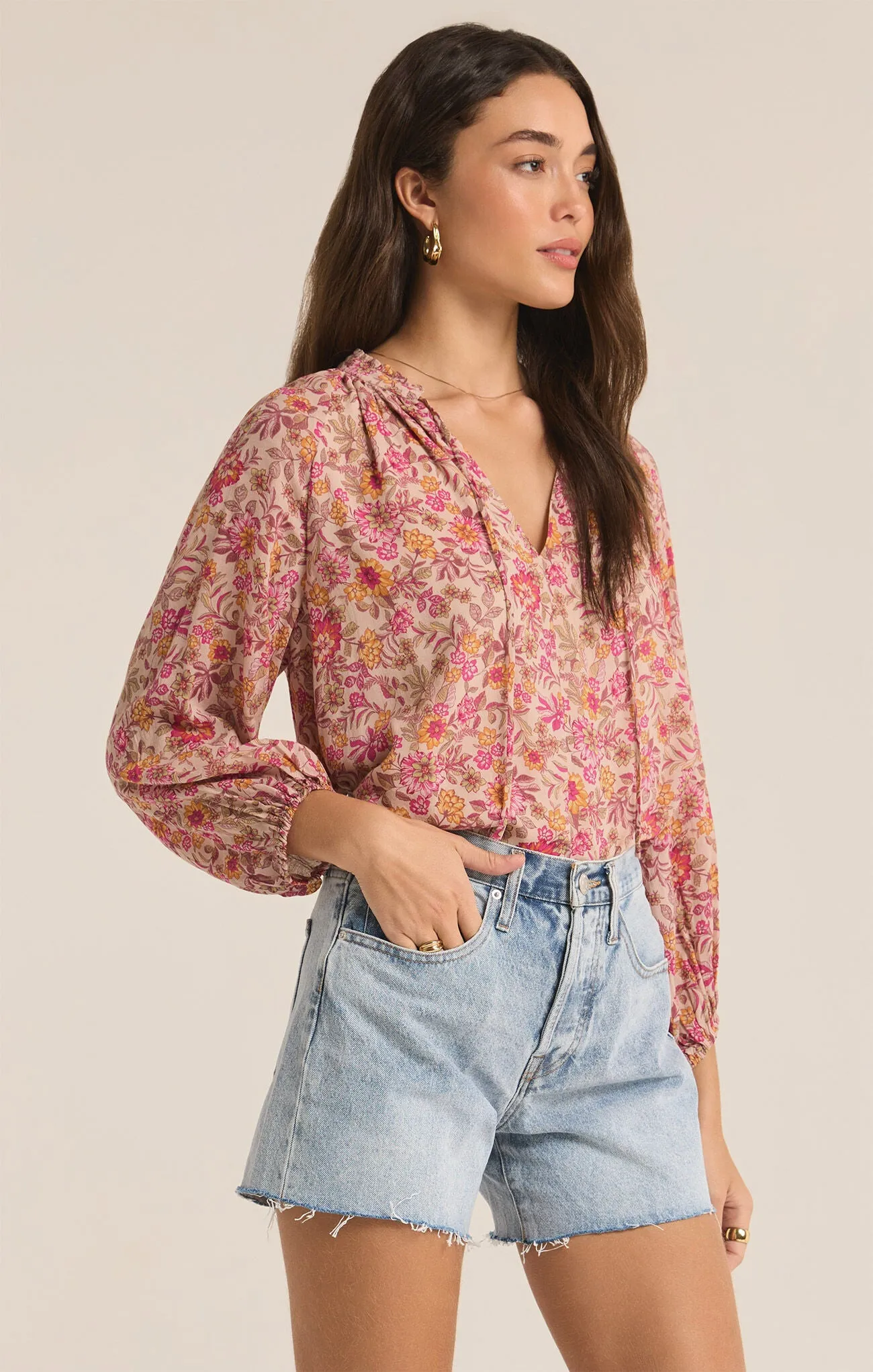 Carine Lima Floral Top