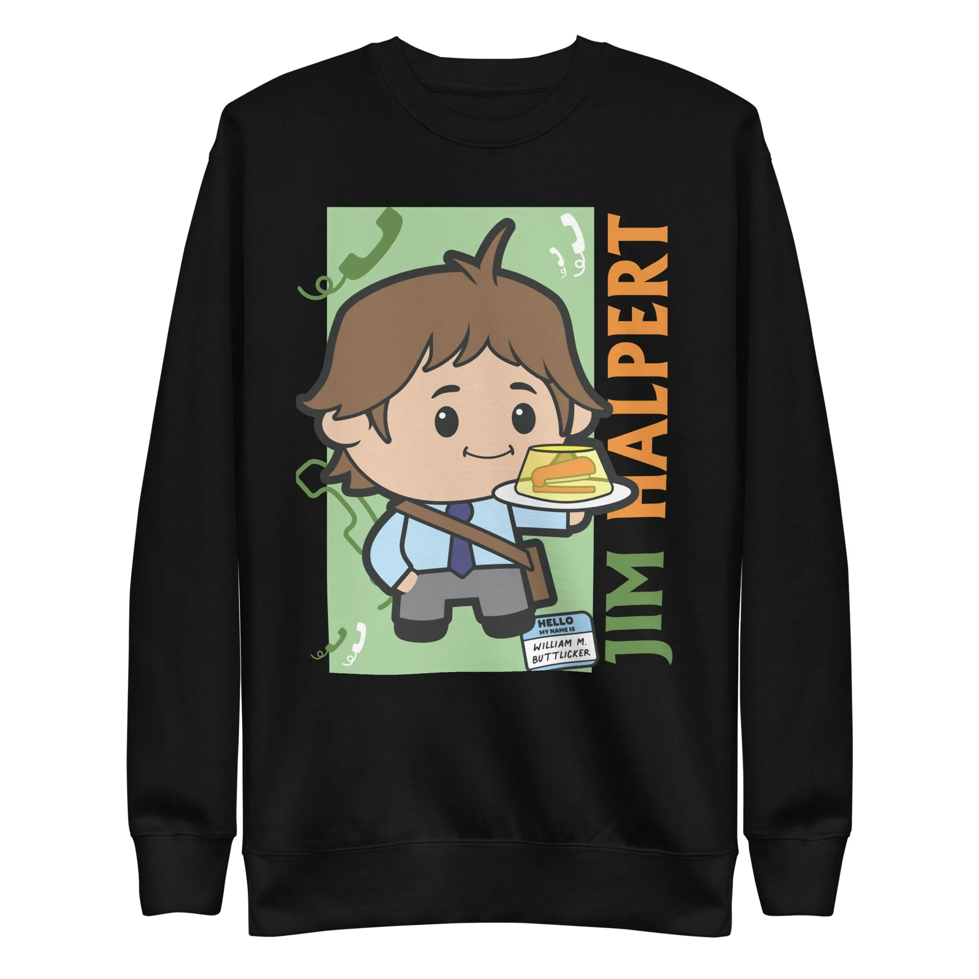 Cartoon Jim Halpert - Unisex Premium Sweatshirt