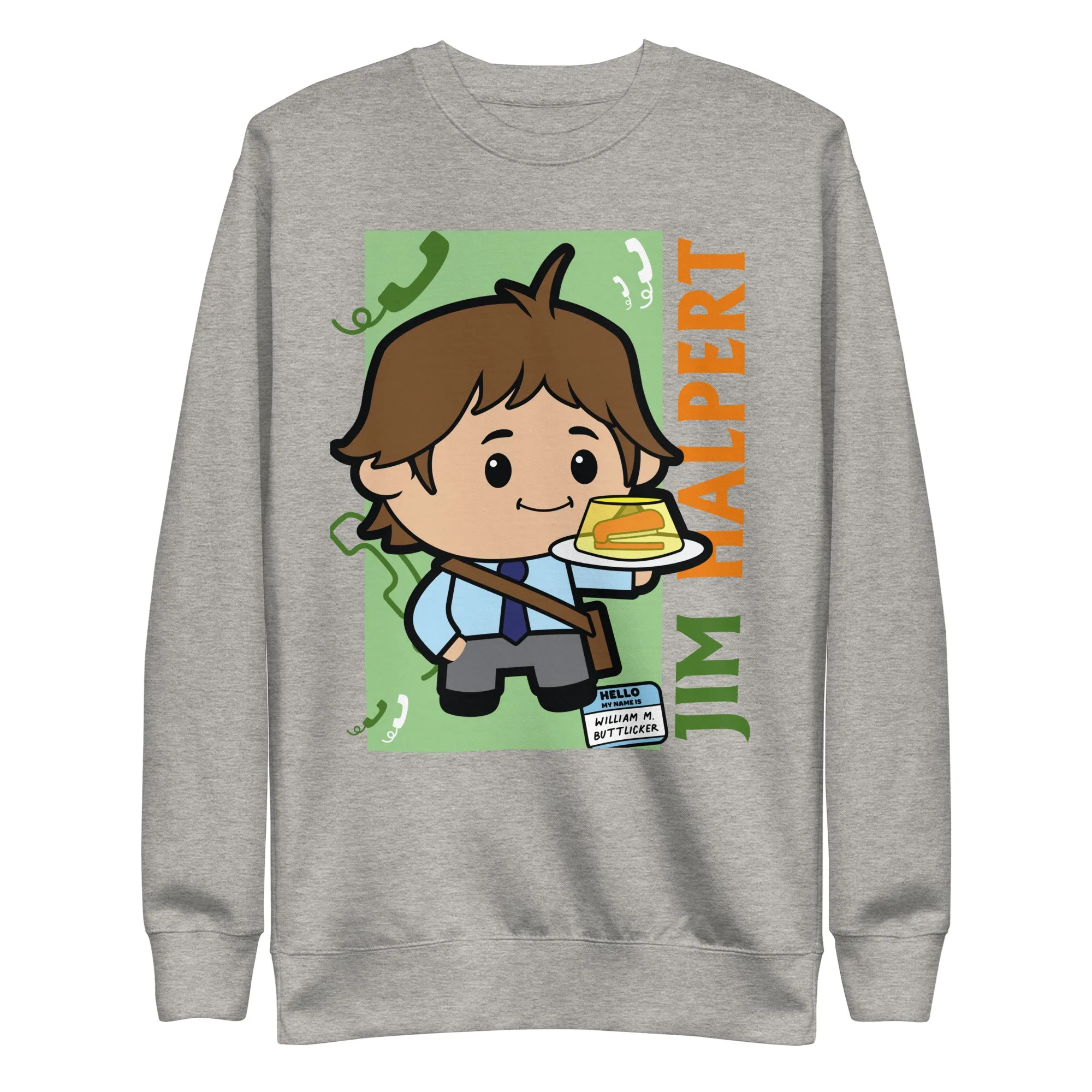 Cartoon Jim Halpert - Unisex Premium Sweatshirt