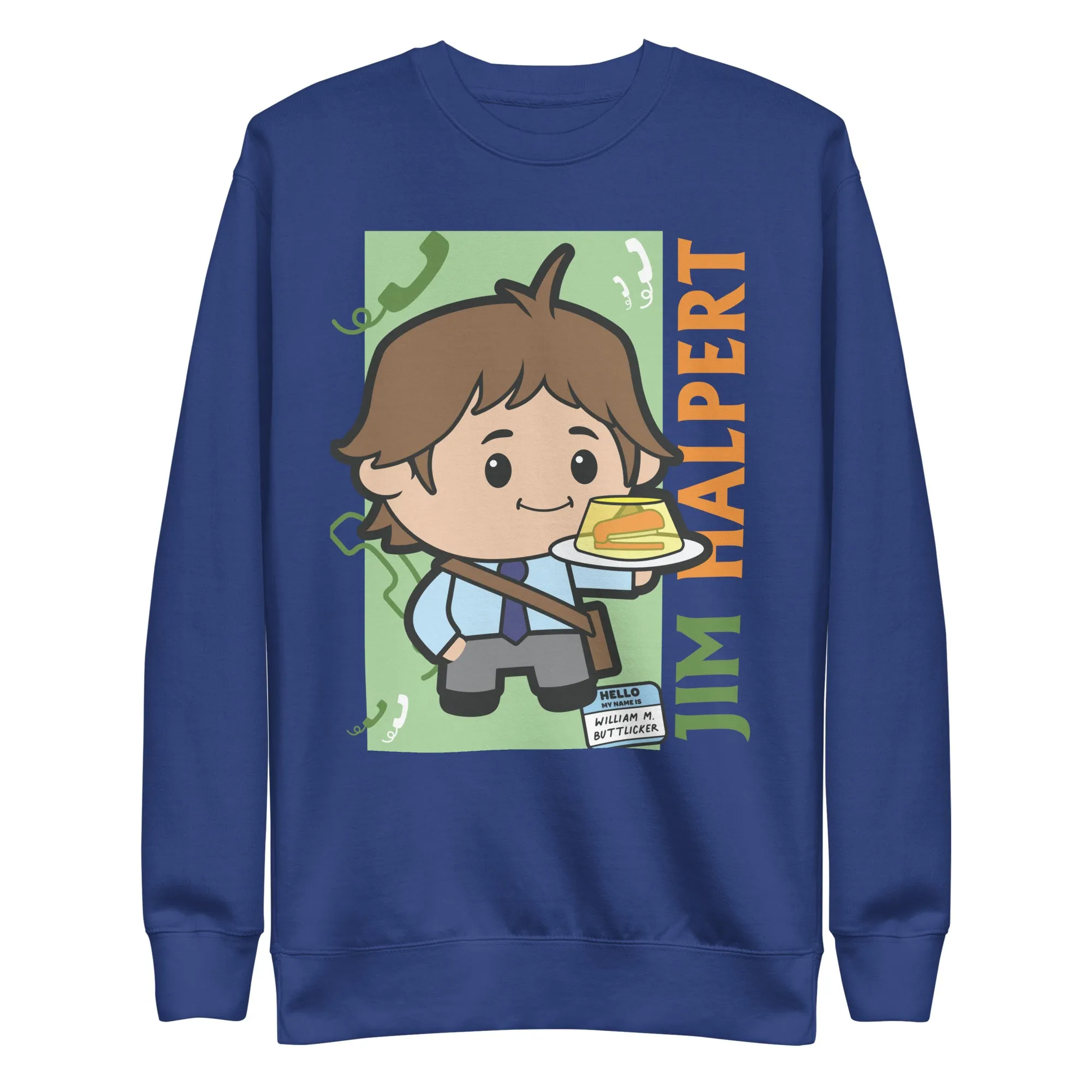 Cartoon Jim Halpert - Unisex Premium Sweatshirt