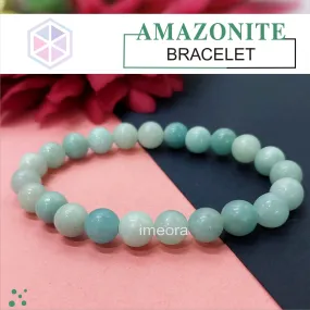 Certified Amazonite 8mm Natural Stone Bracelet