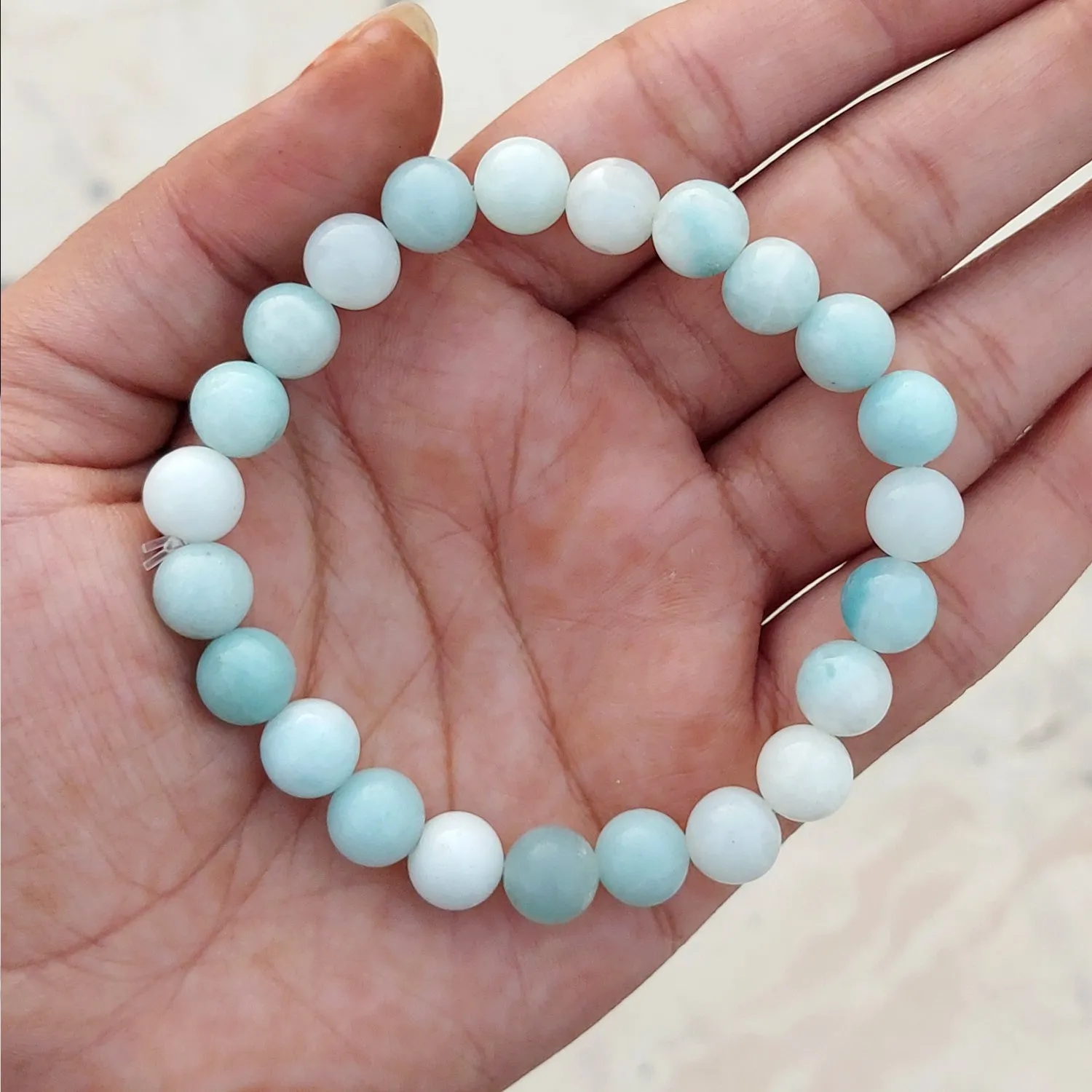 Certified Amazonite 8mm Natural Stone Bracelet