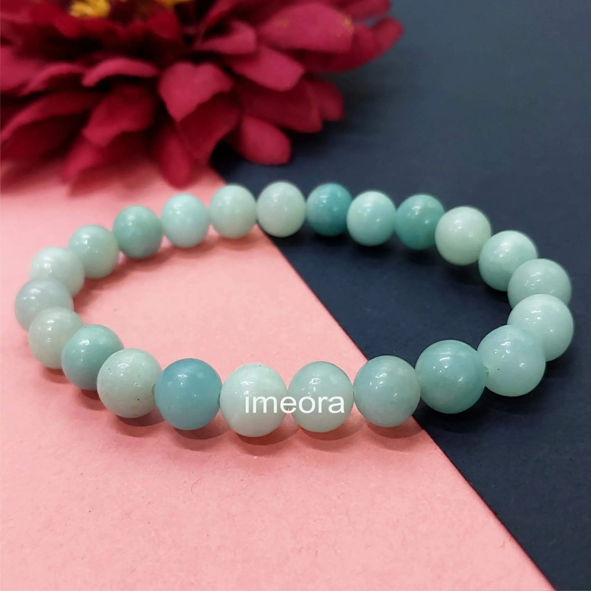 Certified Amazonite 8mm Natural Stone Bracelet