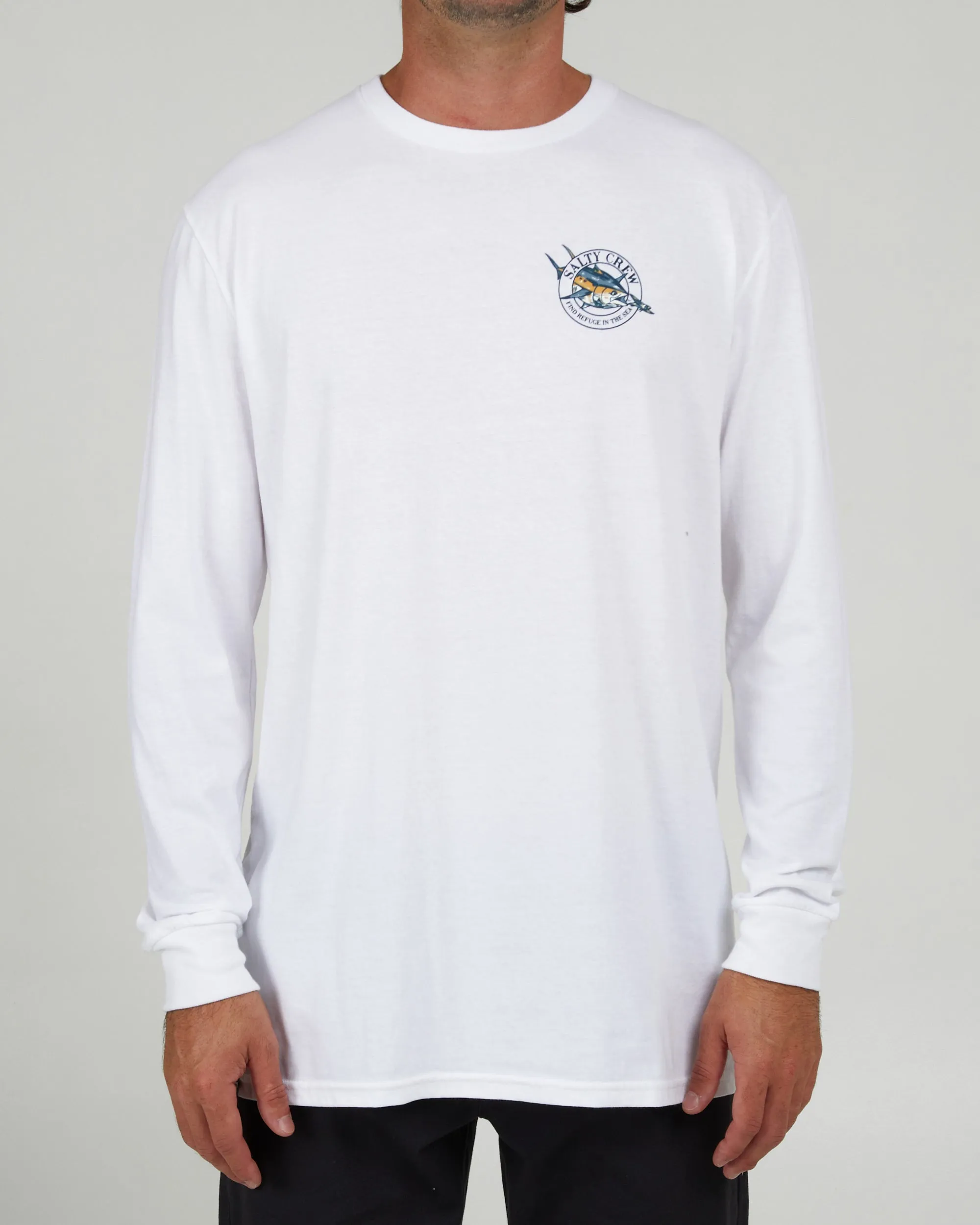 Chaser White L/S Classic Tee