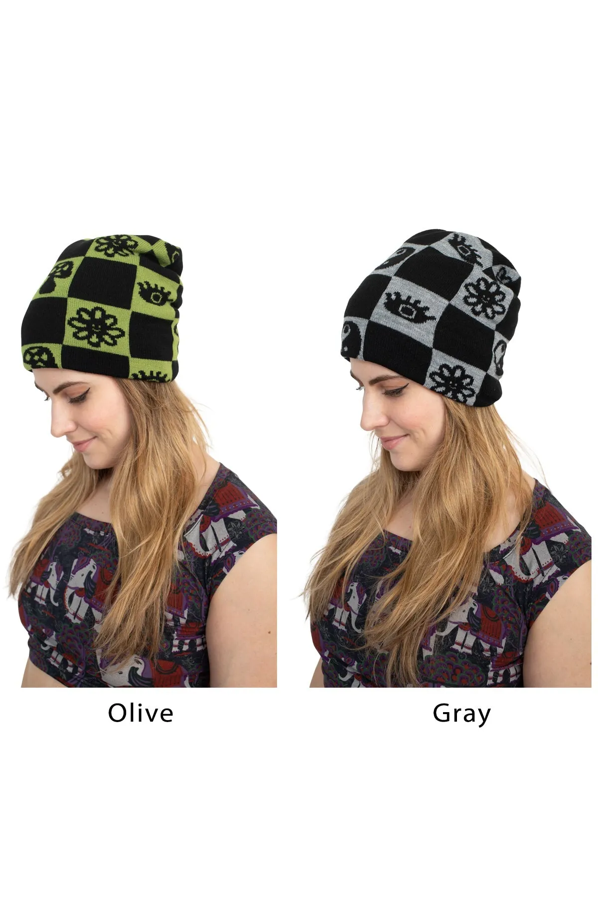 Checkerboard Beanie