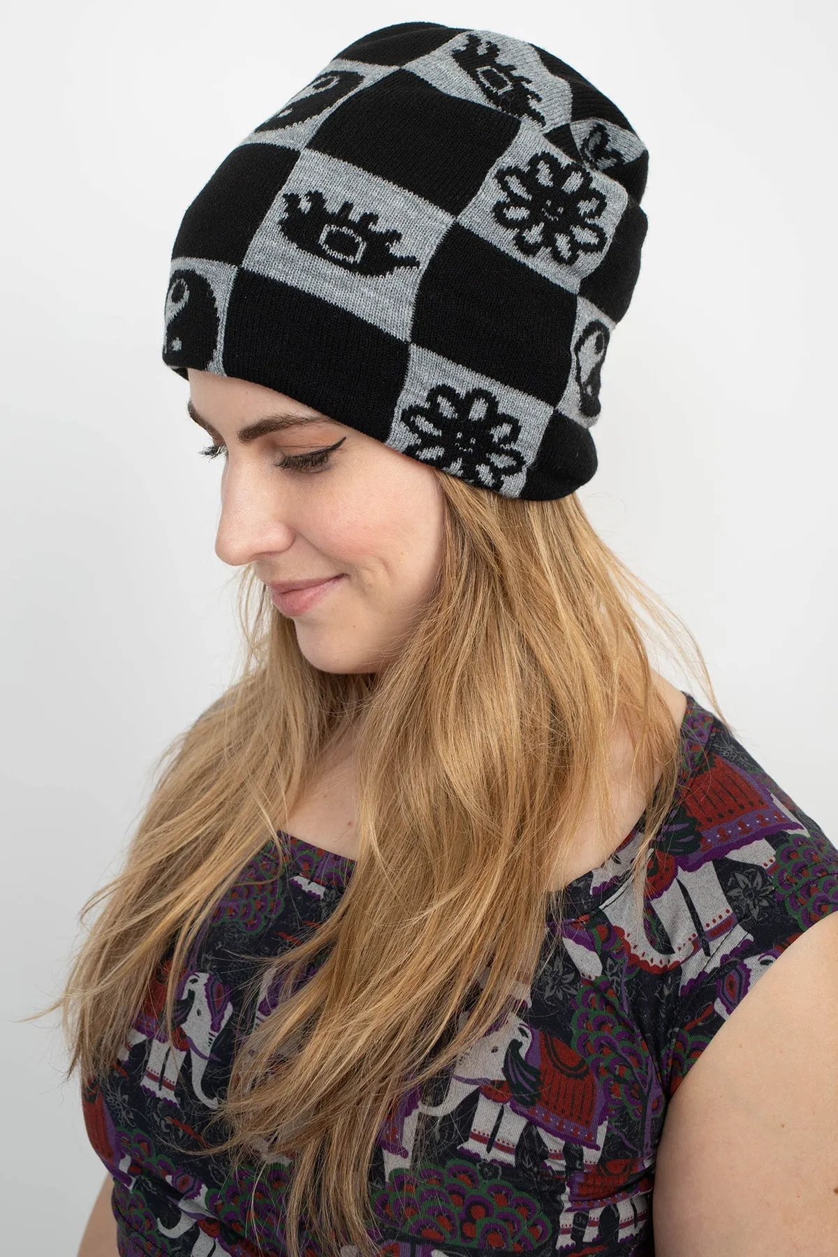 Checkerboard Beanie