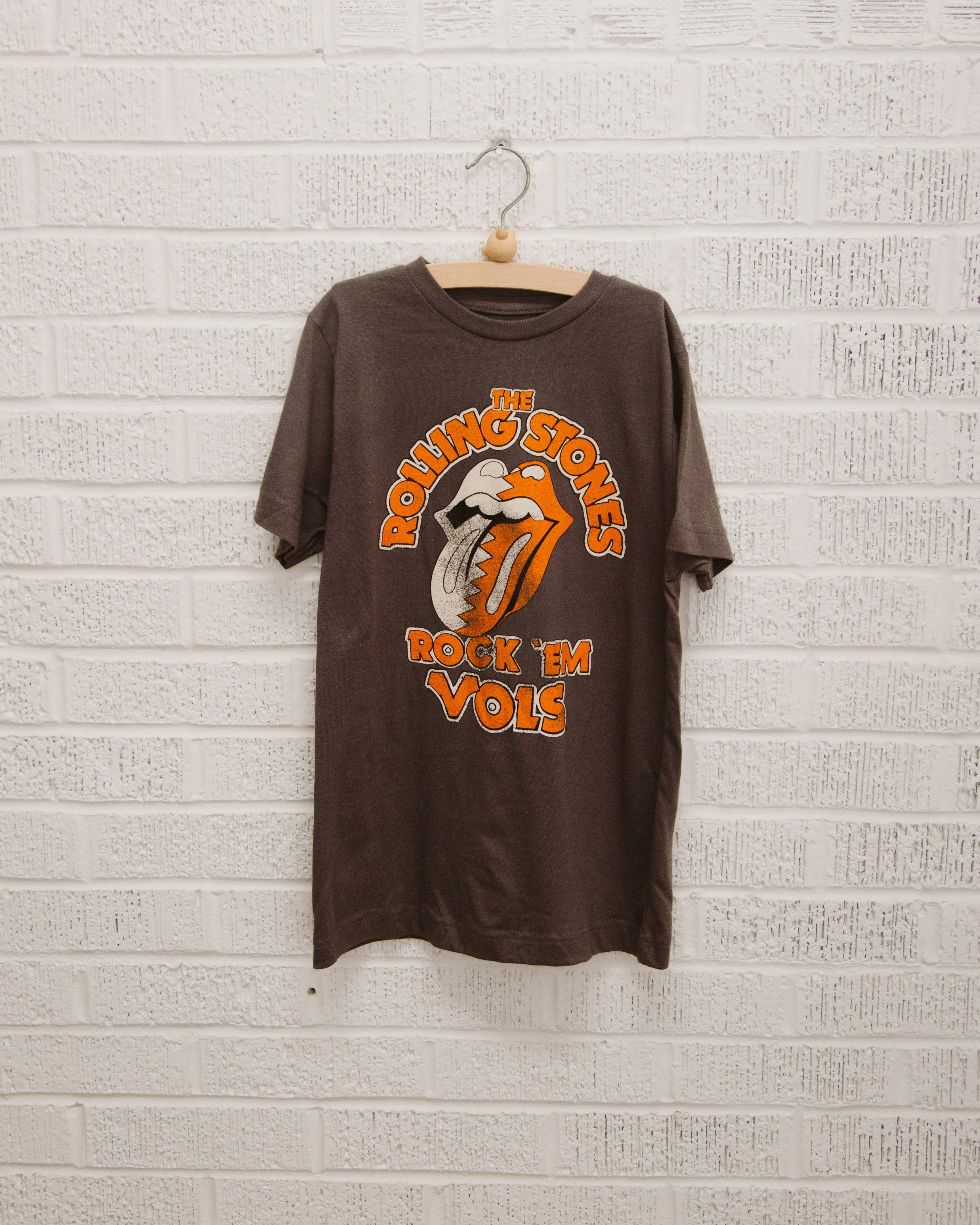 Children's Rolling Stones Rock 'Em Vols Charcoal Tee