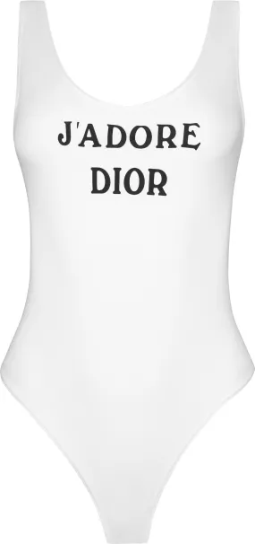 Christian Dior White J'Adore Dior One-Piece