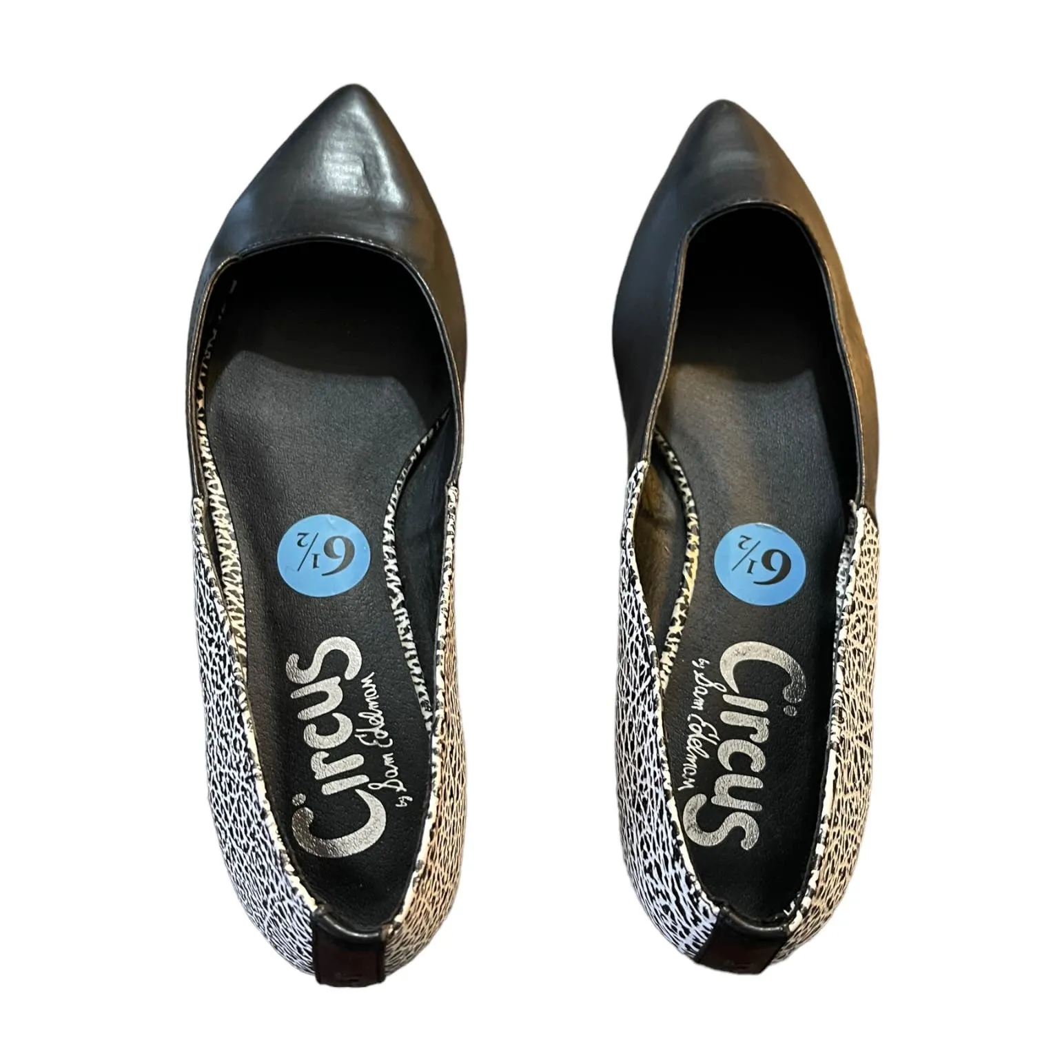 Circus By Sam Edelman Black & White Ellissa Flats Size 6.5