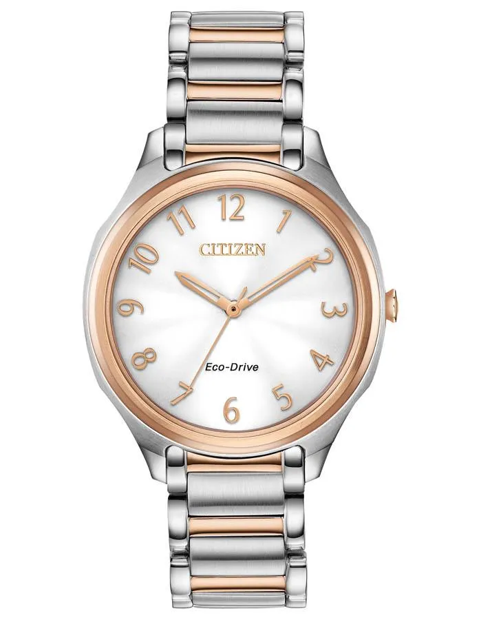 Citizen DRIVE LTR Womens - Rose Gold-Tone & Stainless Steel - Bracelet -50M