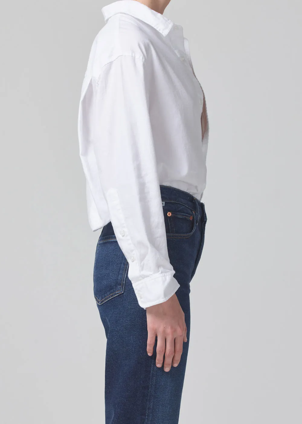 Citizens of Humanity Kayla Oxford Shirt in White