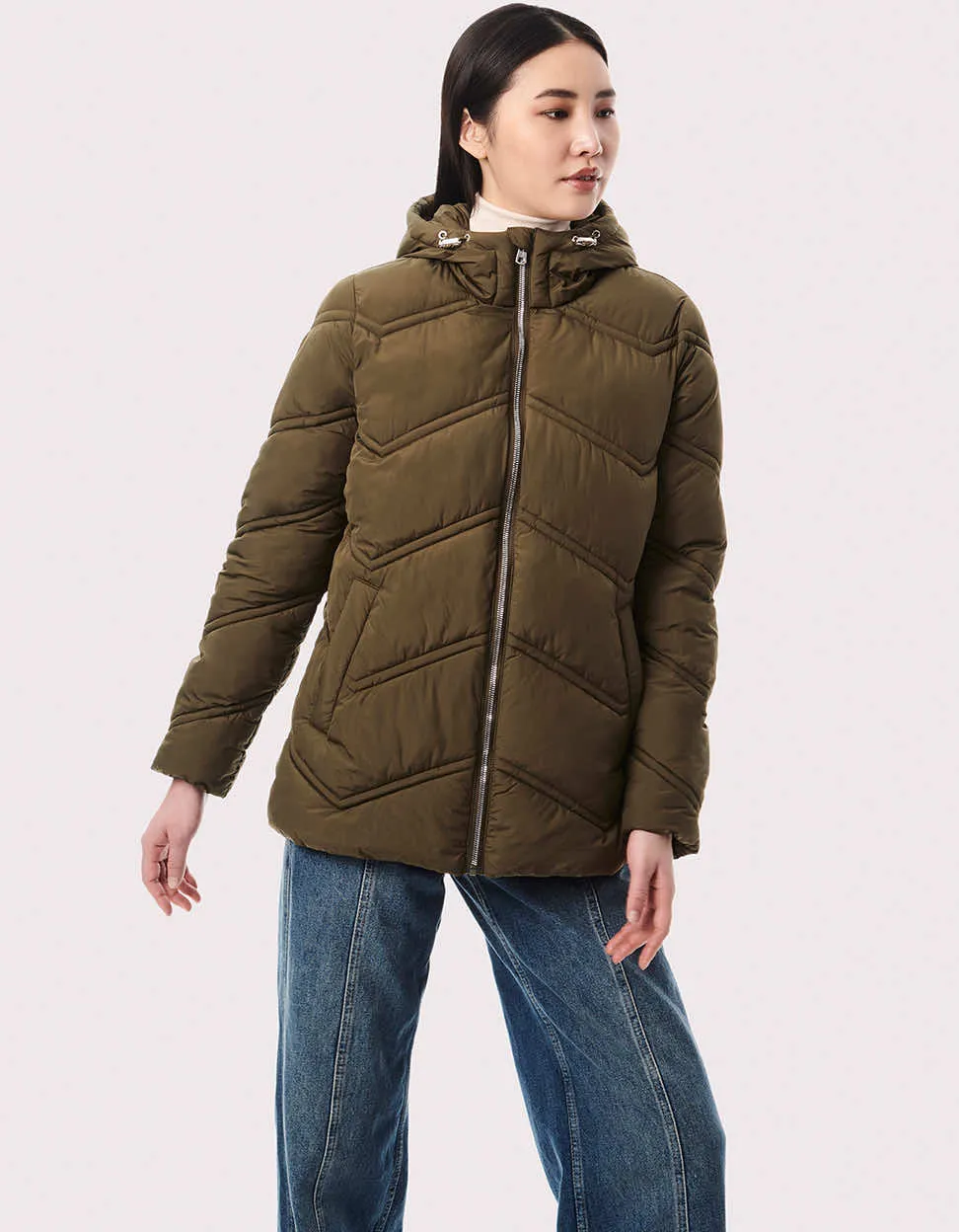 Classic Chevron Puffer Jacket