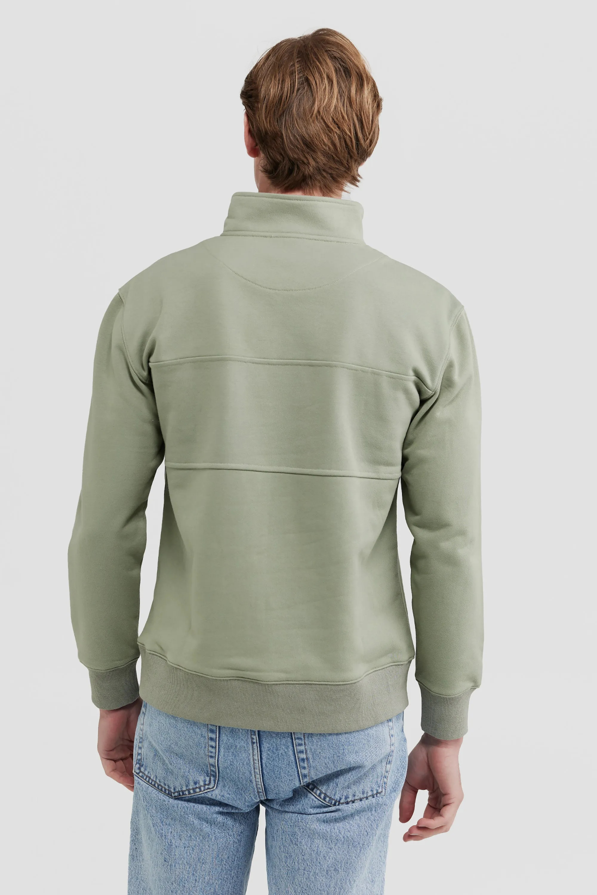 Classic Logo Quarter Zip Dusty Olive