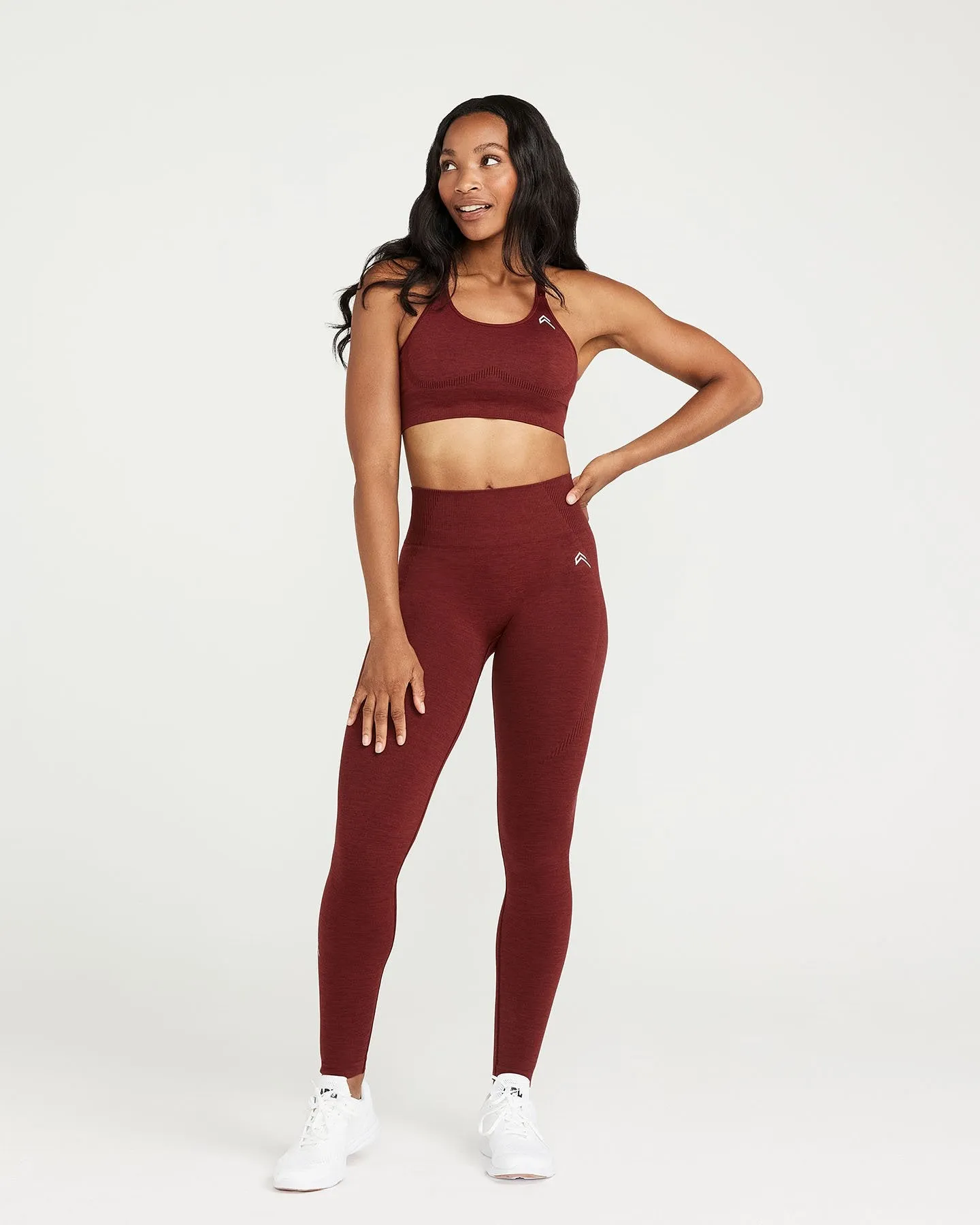 Classic Seamless Sports Bra | Rosewood Marl