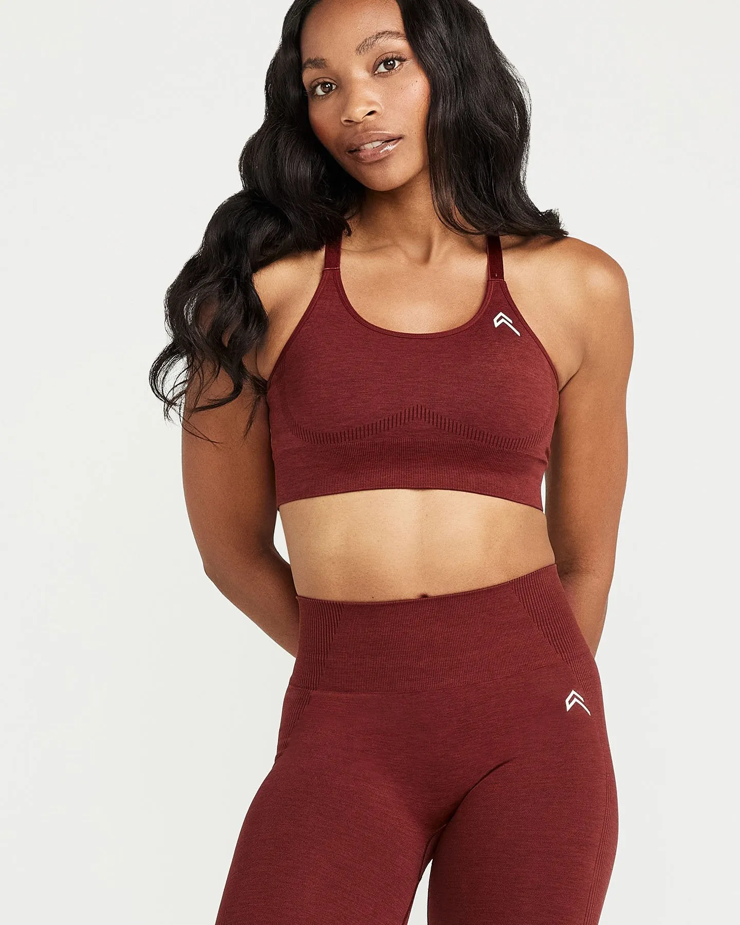 Classic Seamless Sports Bra | Rosewood Marl