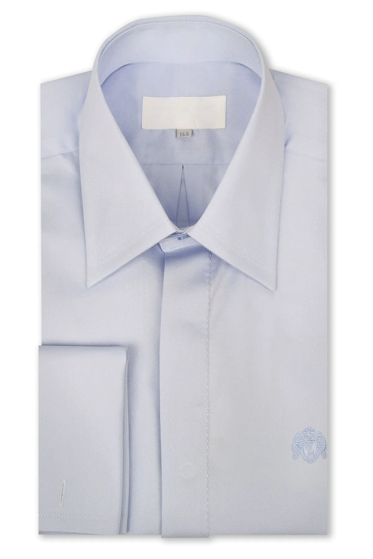 Classic Sky Blue Forward Point Collar Shirt