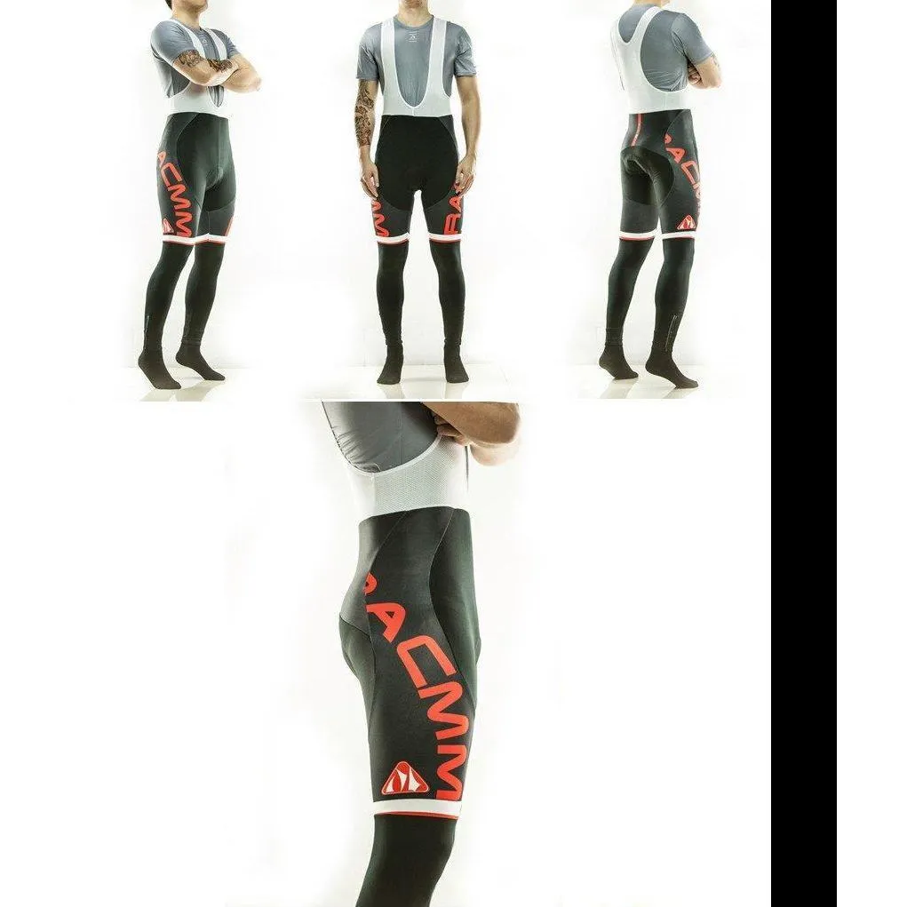 Classic Thermal Bib Pants Black Red