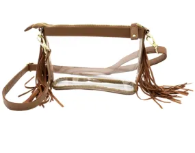 Clear Fringe Western Crossbody