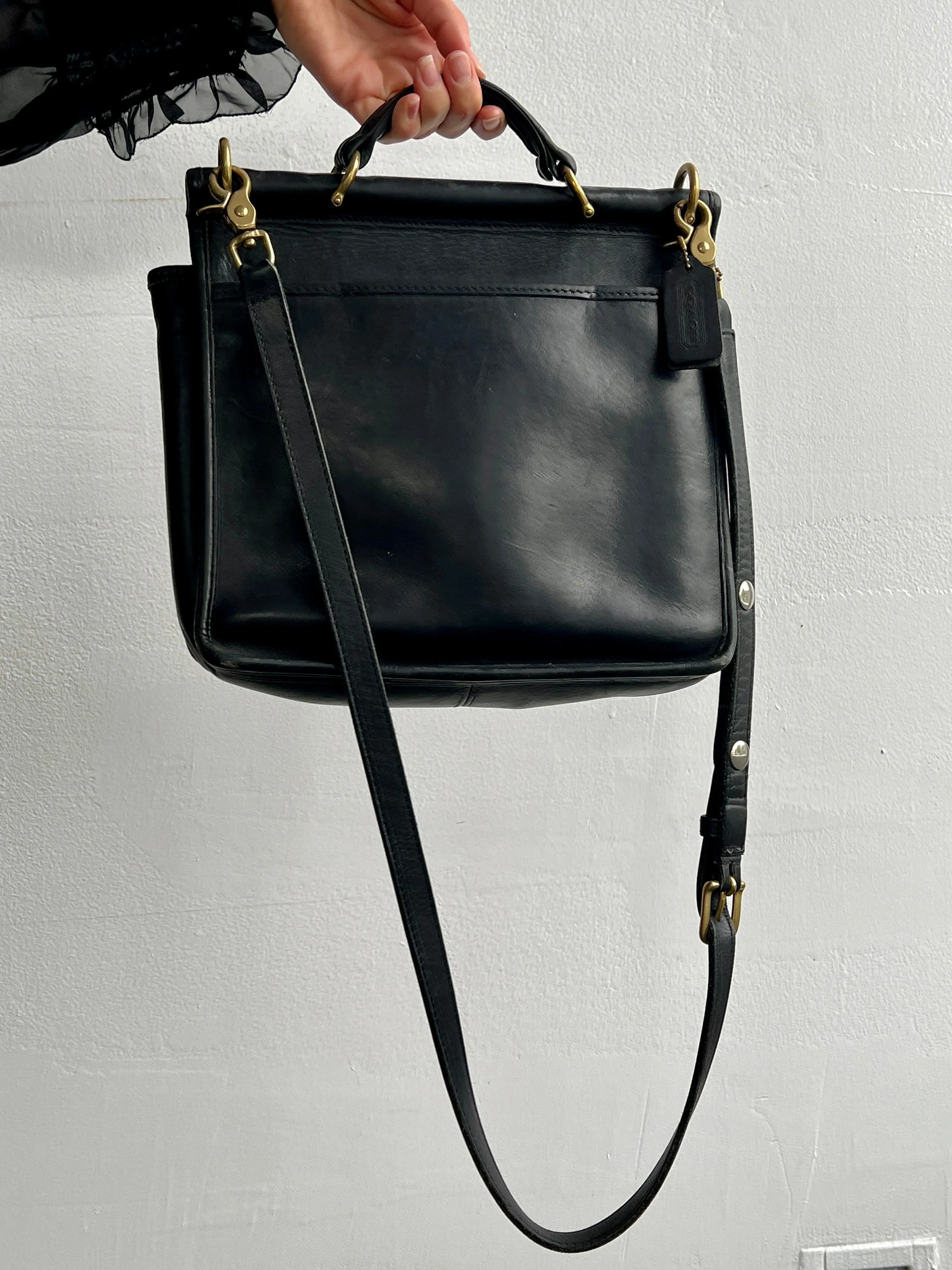 Coach Classic Black Leather Crossbody