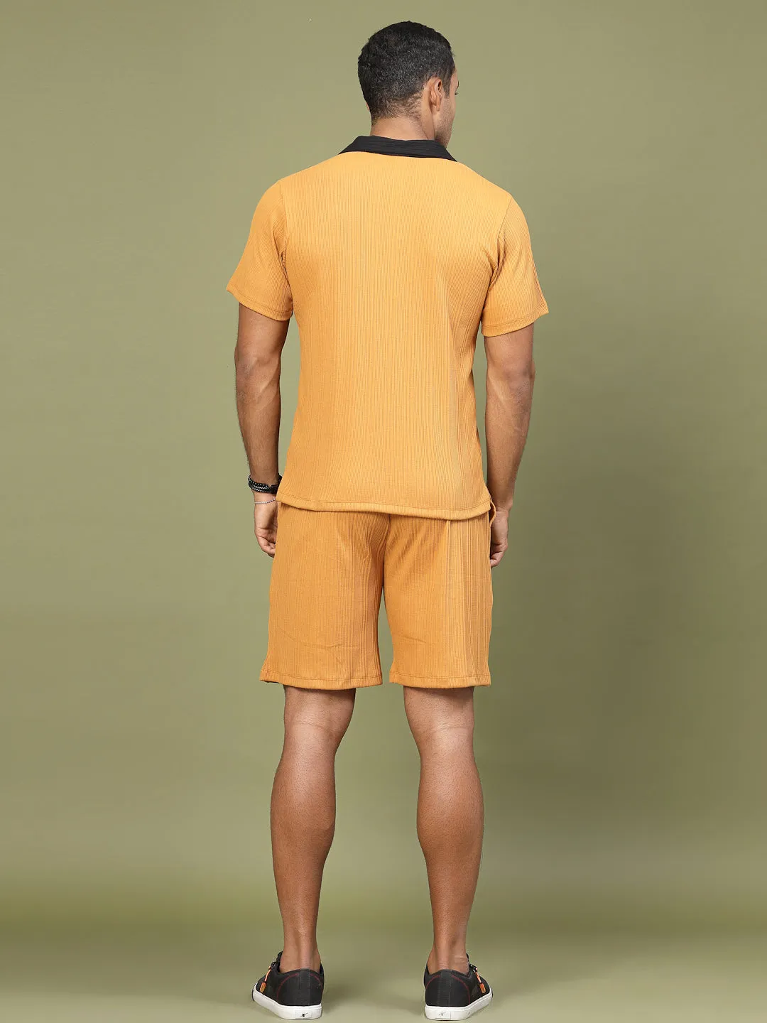 Colorblock Rib Polo Co-ords